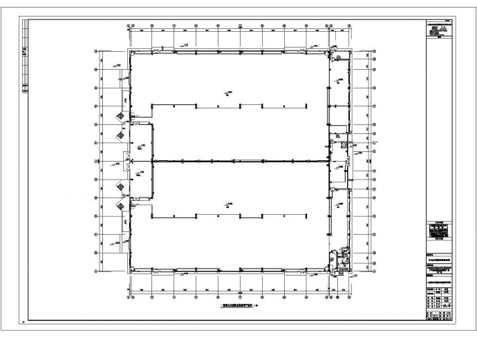 深圳某工厂9300平米单层钢结构加工厂车间全套电气系统设计CAD图纸_图1