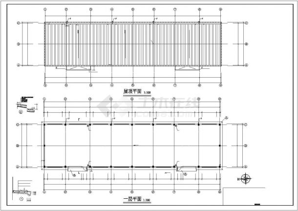 某单层高7.75米科技工业园公司仓库建筑方案设计图纸-图二
