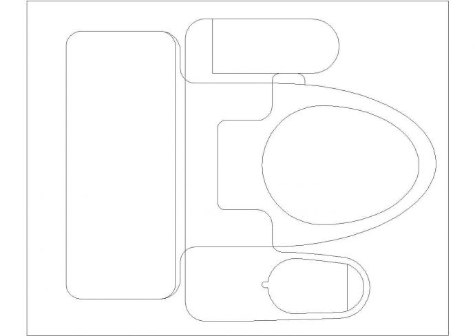 某洁身器CAD设计全套平立面_图1