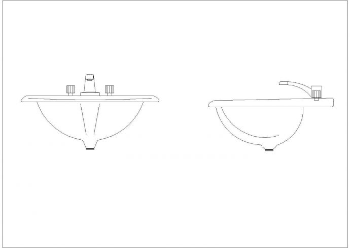 某洗手台CAD详细全套设计图_图1