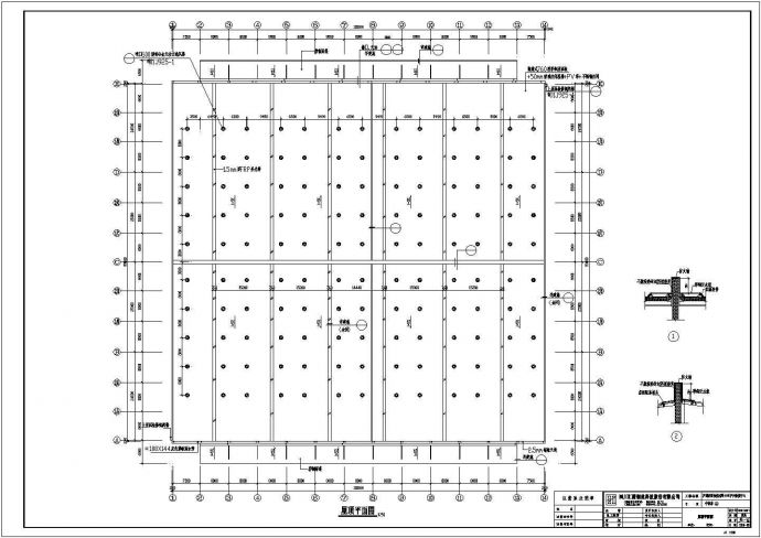 泸州市昆阳路某1万平米单层钢结构厂房建筑结构设计CAD图纸_图1