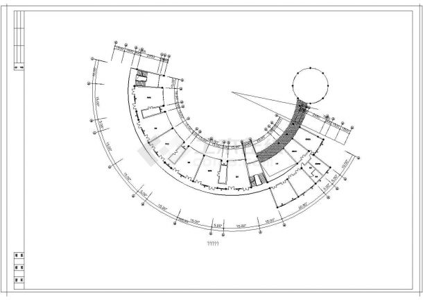 圆形建筑设计平面图图片