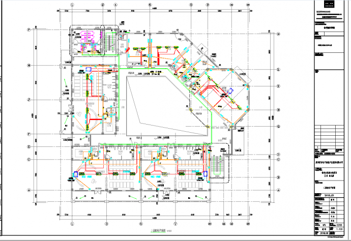 某地城市综合体住宅及幼儿园电气施工图CAD图纸_图1