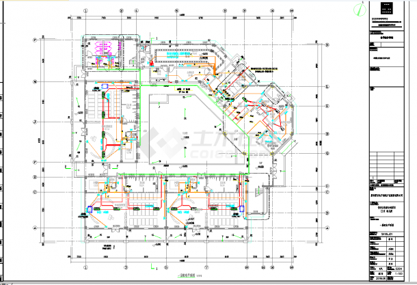 某地城市综合体住宅及幼儿园电气施工图CAD图纸-图二