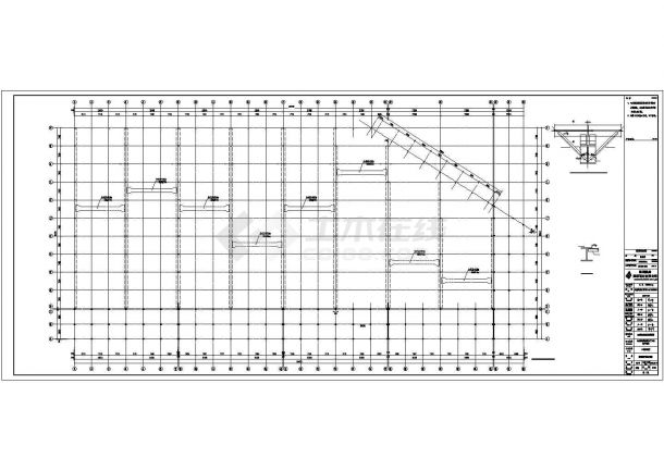 某经济区公司车间吊车梁设计施工CAD图纸-图二