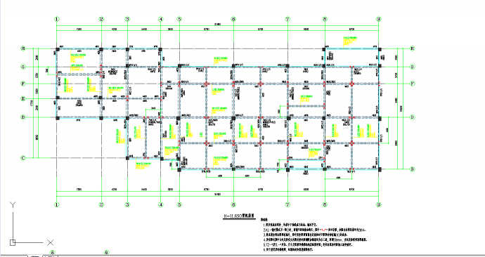 某地地上3层9班框架结构幼儿园综合楼CAD图纸_图1