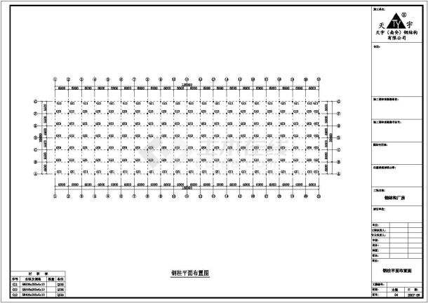 某经济区公司食品三层钢结构建筑设计施工CAD图纸-图一