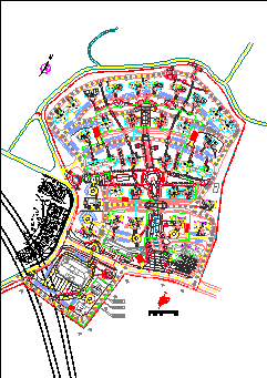 某地区东宝小区总平面设计图-图二