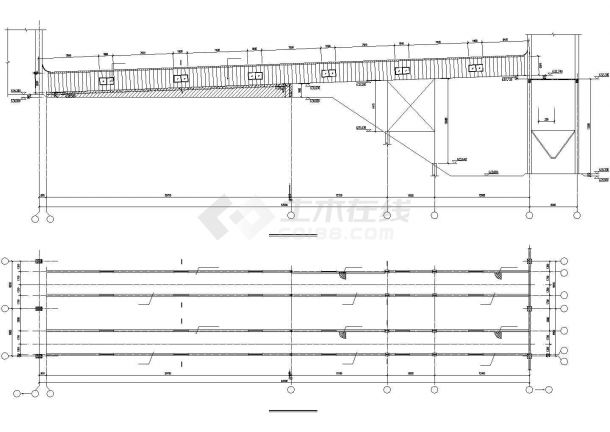 某经济区皮带机栈桥结构建筑设计施工CAD图纸-图一