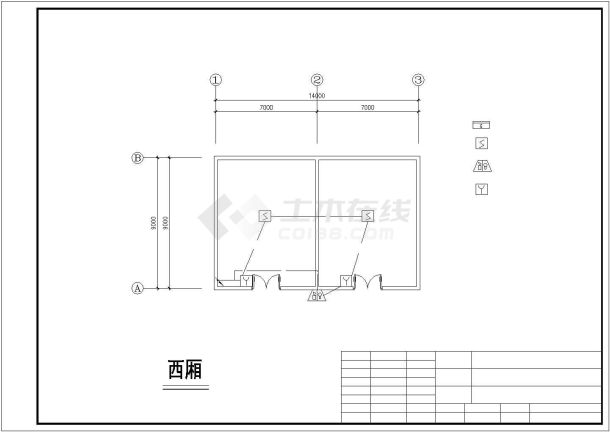 大型博物馆消防报警装置规划CAD平面参考图-图一