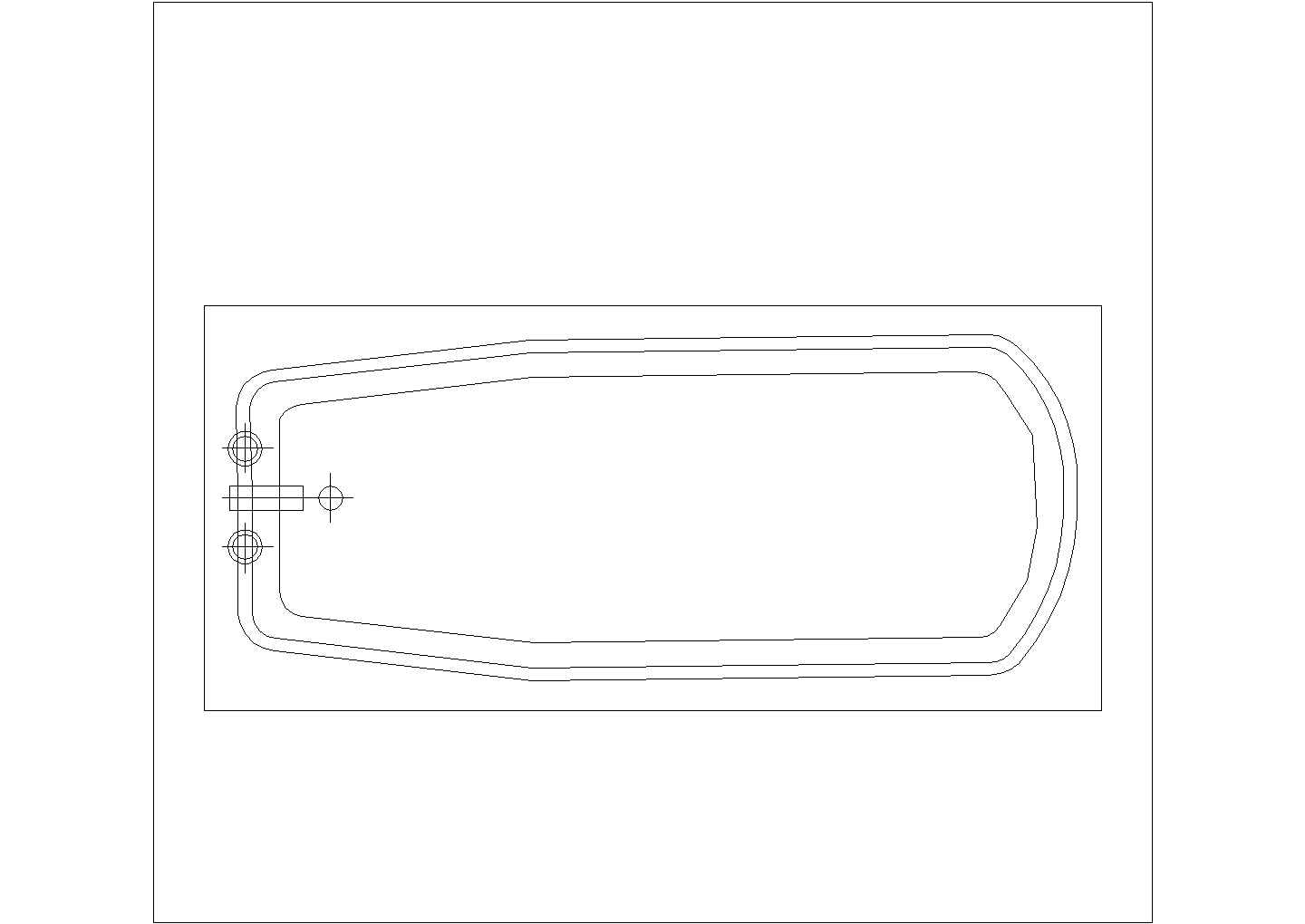 某浴缸CAD节点构造设计图纸