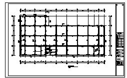 某六层钢筋混凝土框架结构装配车间结构施工cad图_车间施工-图一