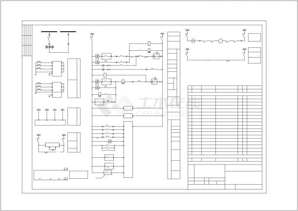 10kV高压柜电气CAD参考图-图一