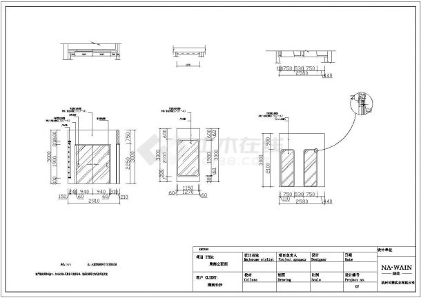 两层商场装修方案设计CAD图-图一