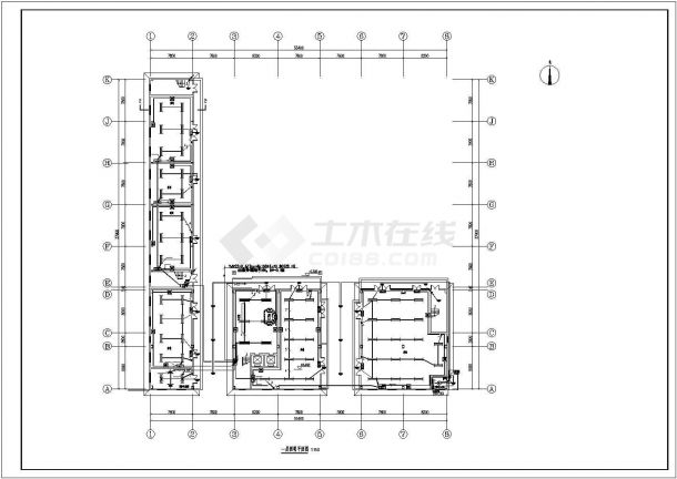 湖州市某公司6200平米5层钢框架结构办公楼全套电气系统设计CAD图纸-图一