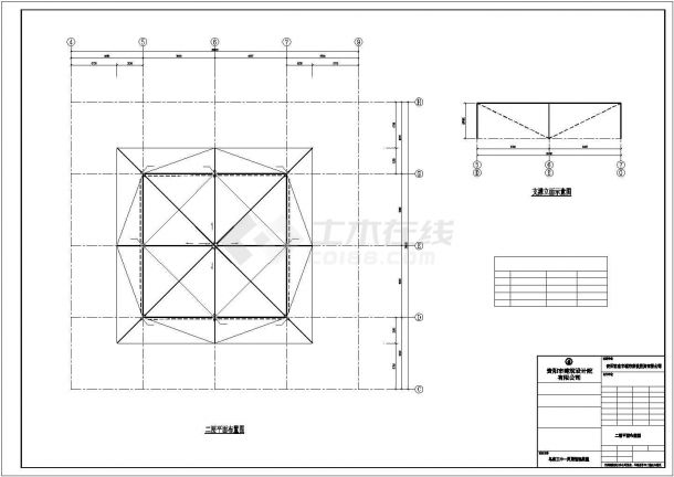 绍兴市第一中学2层钢结构体育馆全套结构设计CAD图纸-图一