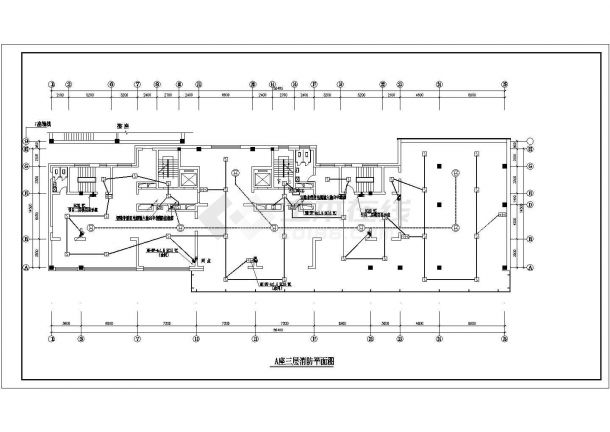 某多层住宅楼弱电CAD设计节点图纸-图一