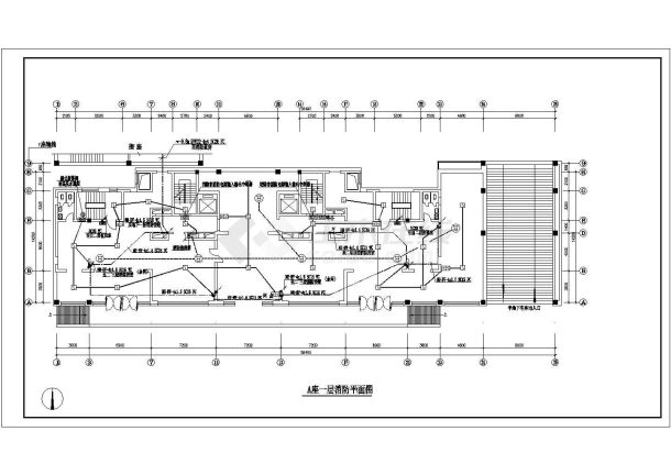 某多层住宅楼弱电CAD设计节点图纸-图二