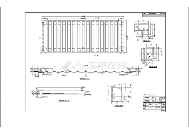 标准干箱专业集装箱结构设计施工图-图一