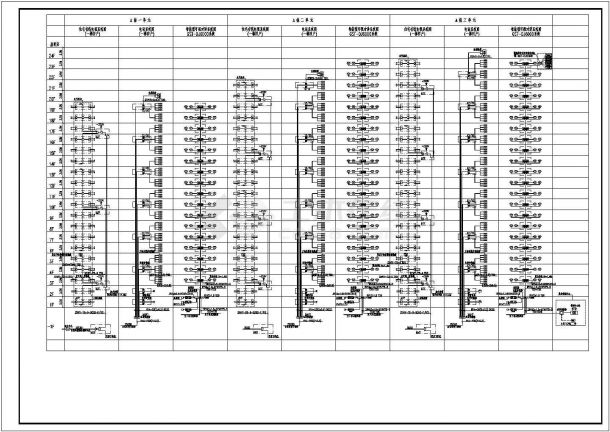 某高层住宅弱电CAD设计详细系统图-图一