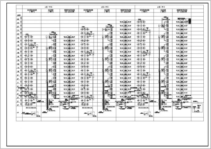 某高层住宅弱电CAD设计详细系统图_图1