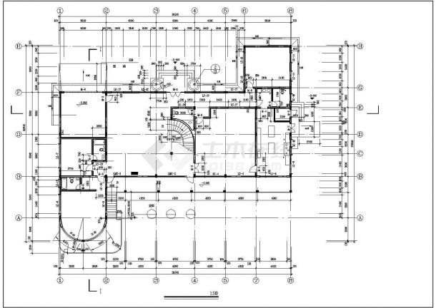 某三层豪华别墅建筑施工图（建筑设计说明、门窗明细表）-图二