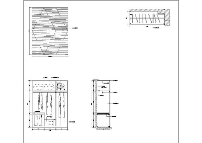 某异域风格施工图柜子CAD设计完整大样详图_图1