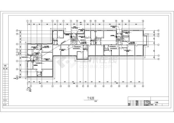 某六层住宅楼电气CAD详细节点完整设计-图二