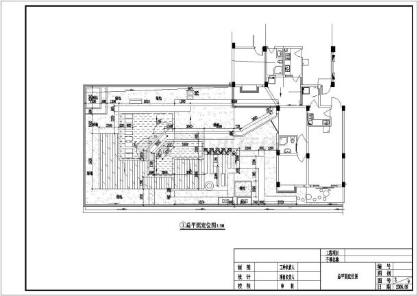 许昌市某实验中学教学办公楼的屋顶景观花园平面设计CAD图纸-图二