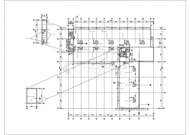 潍坊市秀春花园小区住宅楼屋顶景观花园平面设计CAD图纸-图一