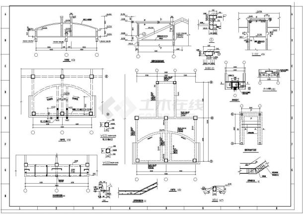 高层框架结构设计CAD参考图 -图二