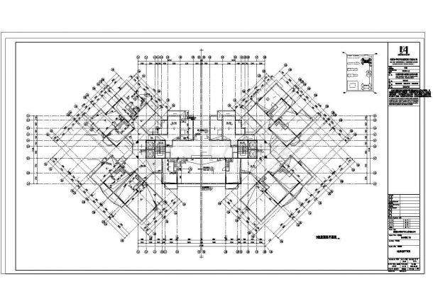 26平方米深圳凯丰花园别墅建筑设计cad图纸-图一