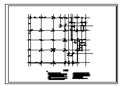 商业综合楼设计_某三层框架结构商业综合楼结构施工cad图纸-图一