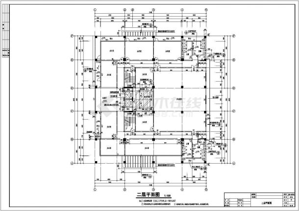 河南省焦作市某创业大厦建筑结构防雷施工图（带节能设计）-图二