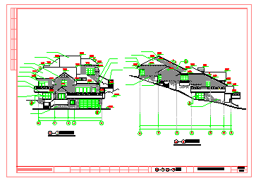 27套-杭州绿城独立山地别墅设计CAD初设图-图二