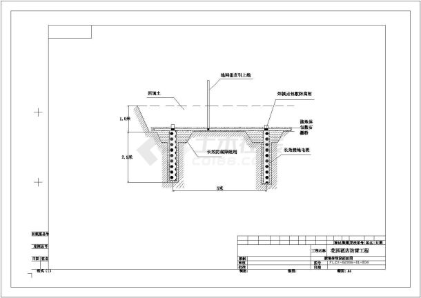 南通市复旦科技园人才公寓住宅楼防雷工程设计CAD图-图二