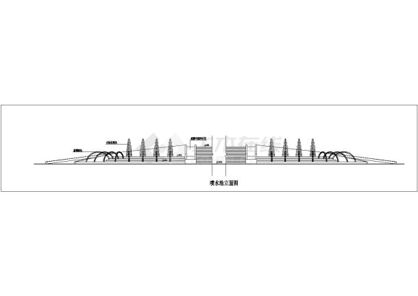 江西省南昌市市区某市民公园内喷泉水池施工设计图-图一