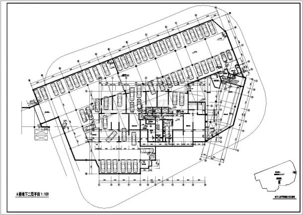 某地方高层住宅楼全套建筑CAD平面布置参考图-图一