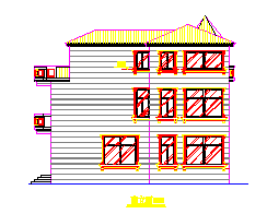 某经典别墅方案建筑cad设计图_图1