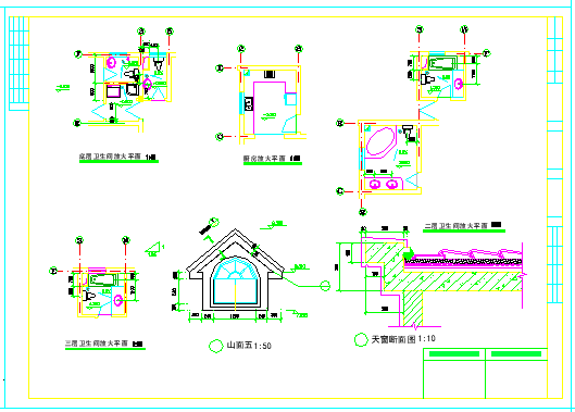 三层独立别墅建筑cad设计施工图_图1