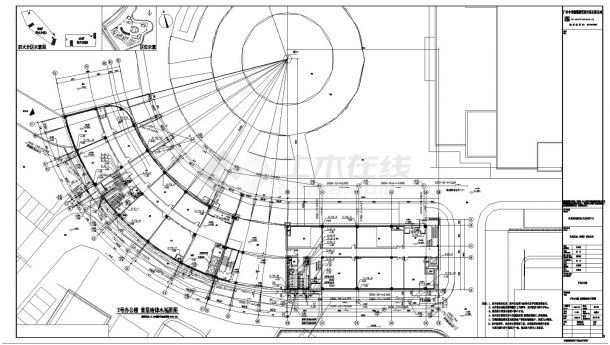 四层办公楼建筑给排水系统设计施工图纸-图一