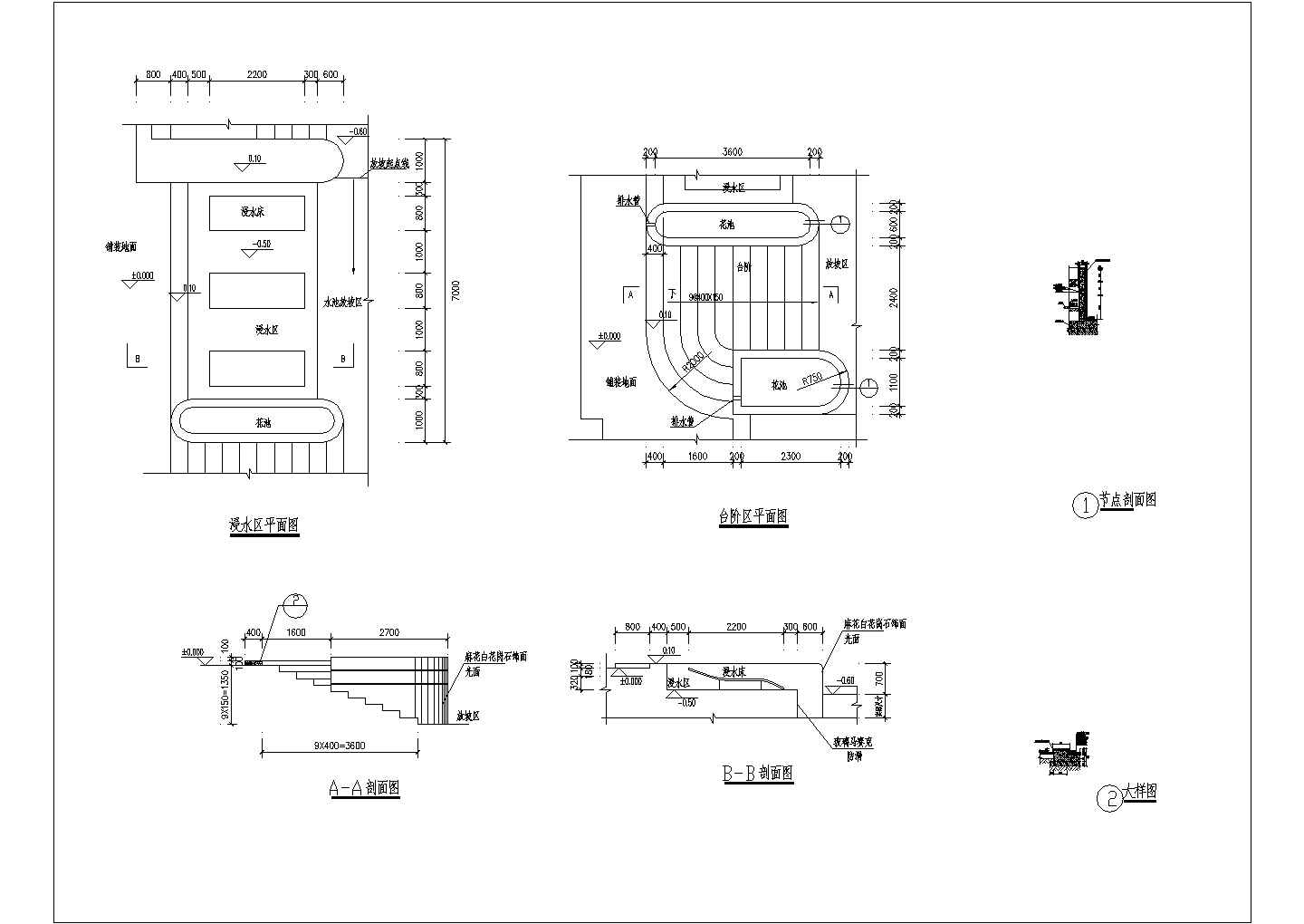 某水池方案CAD详细节点构造设计施工图