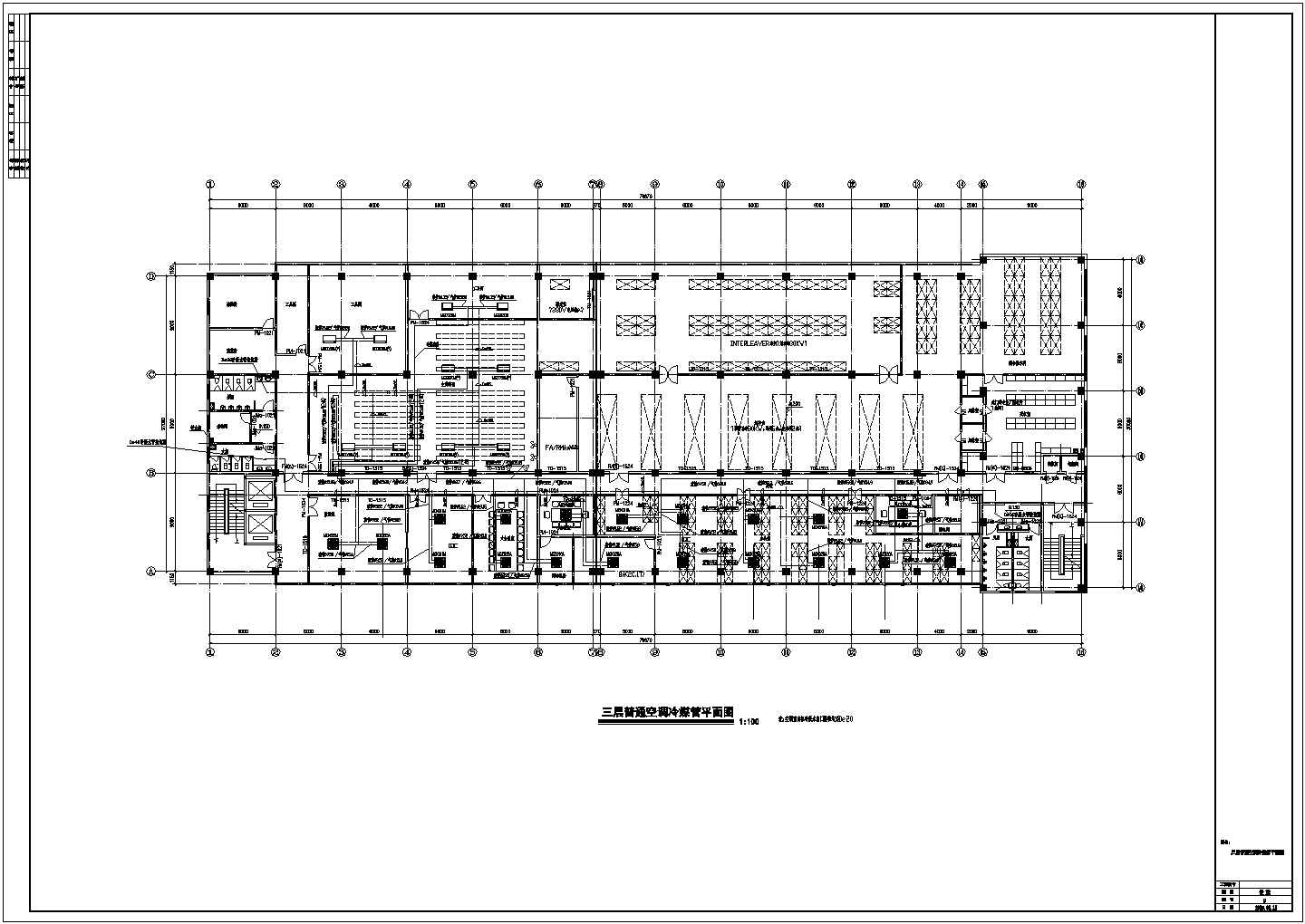 一大型洁净厂房暖通设备CAD详图