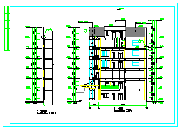 6层框架结构办公楼设计建筑cad施工图-图一