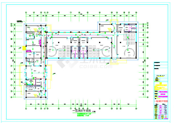 某地三层幼儿园电气施工图CAD图纸-图一