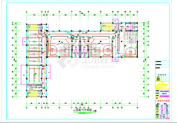 某地三层幼儿园电气施工图CAD图纸-图二