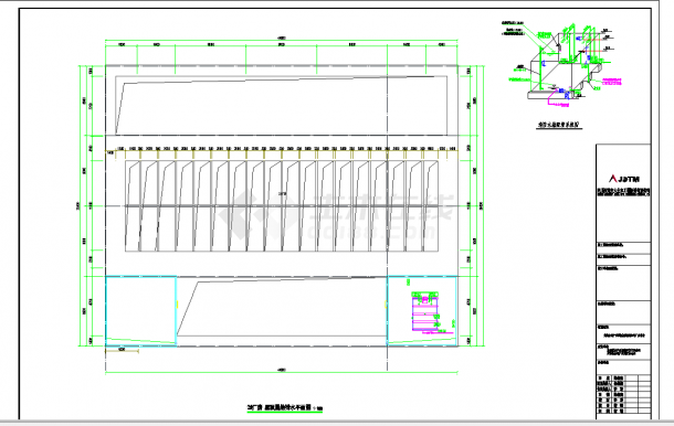 某地生产孵化厂房给排水施工图CAD图纸-图一