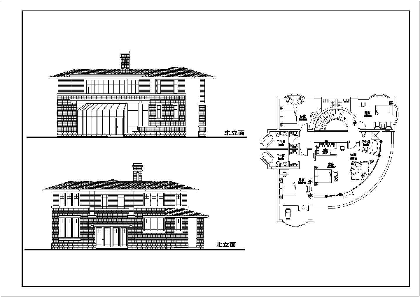 某别墅CAD详细全套完整方案