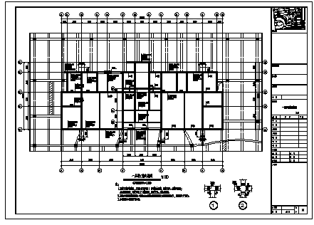 住宅楼设计_某地上11加跃层剪力墙结构住宅楼结构施工cad图纸-图一