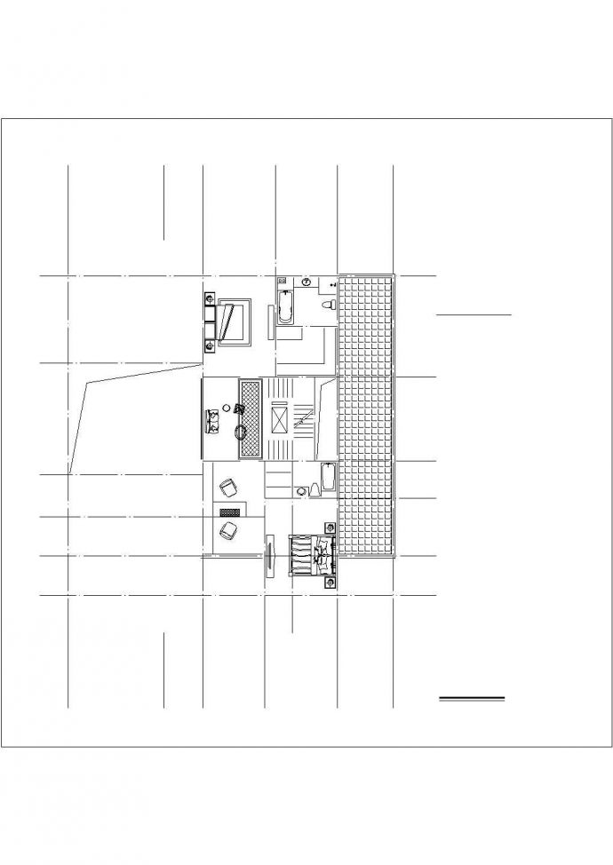 沈阳市某现代村镇418平米3层框架结构单体乡村别墅平面设计CAD图纸_图1